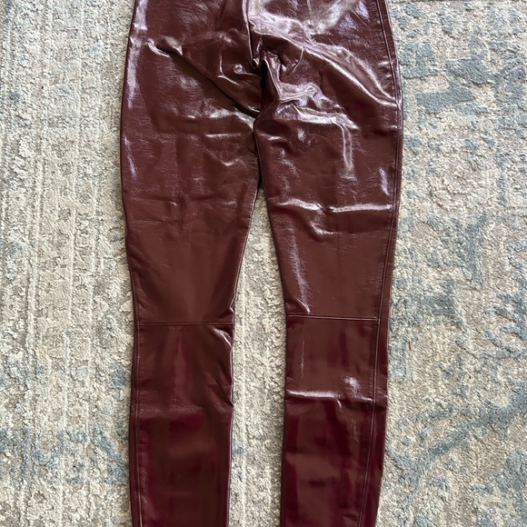 NWT Spanx Chocolate Brown Faux Leather Leggings in S (Never worn) - Picture 3 of 4